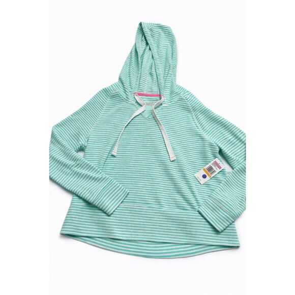 Vineyard Vines Sweaters - NWT Vineyard Vines Green White Stripe Terry Cloth Towel Hoodie Size Small New